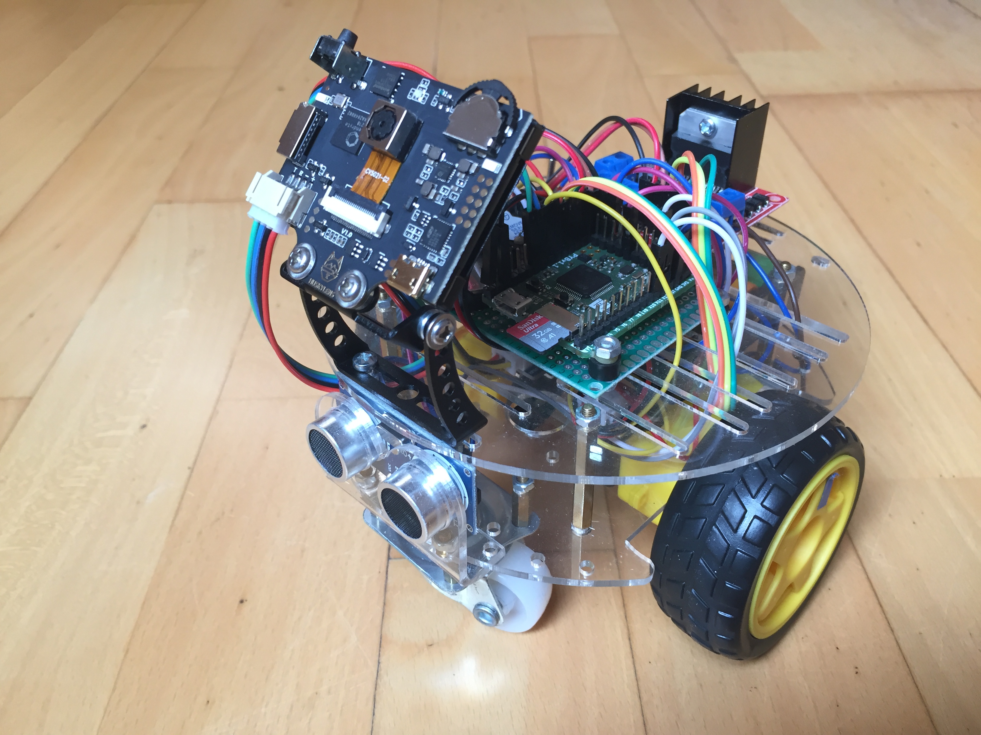 uPyBot Robot with HuskyLens AI Camera